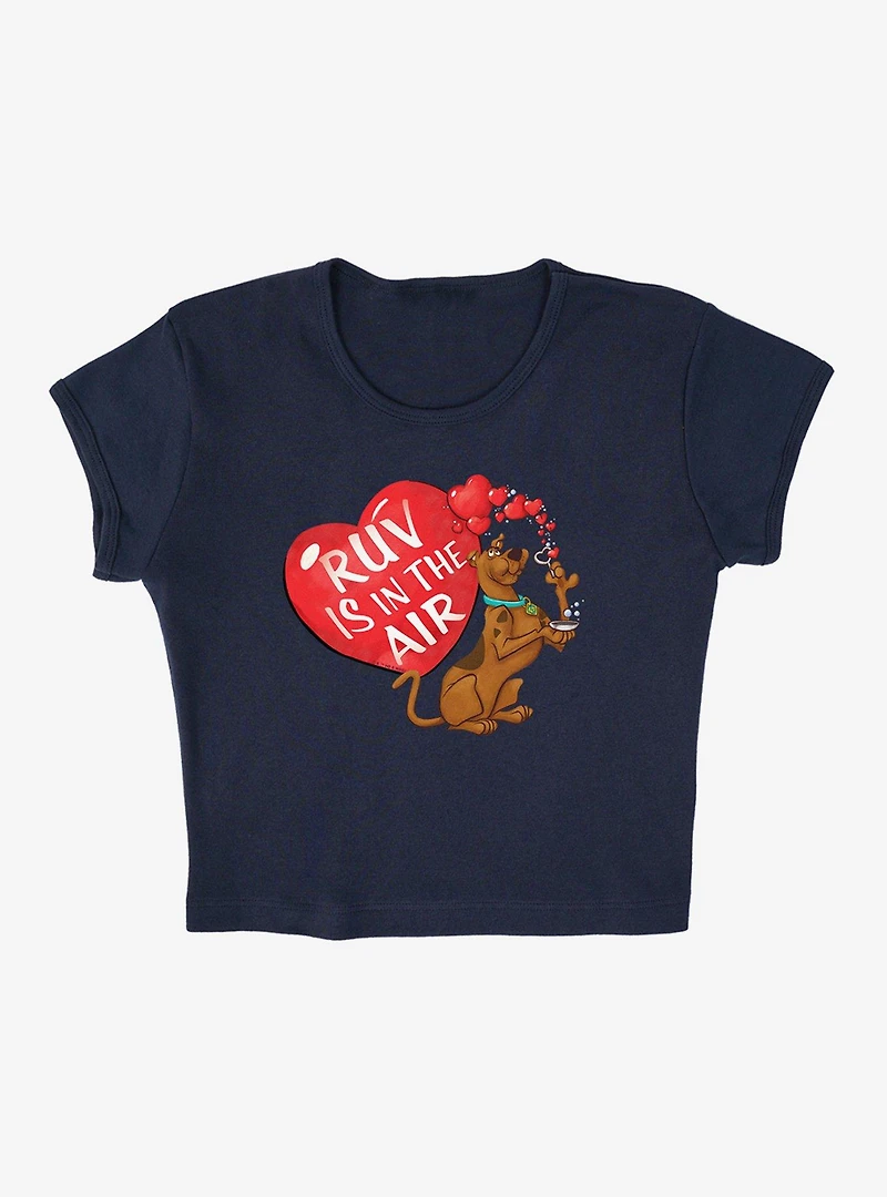 Scooby-Doo! Ruv Is The Air Cap Sleeve Baby Rib Women's Crop Top