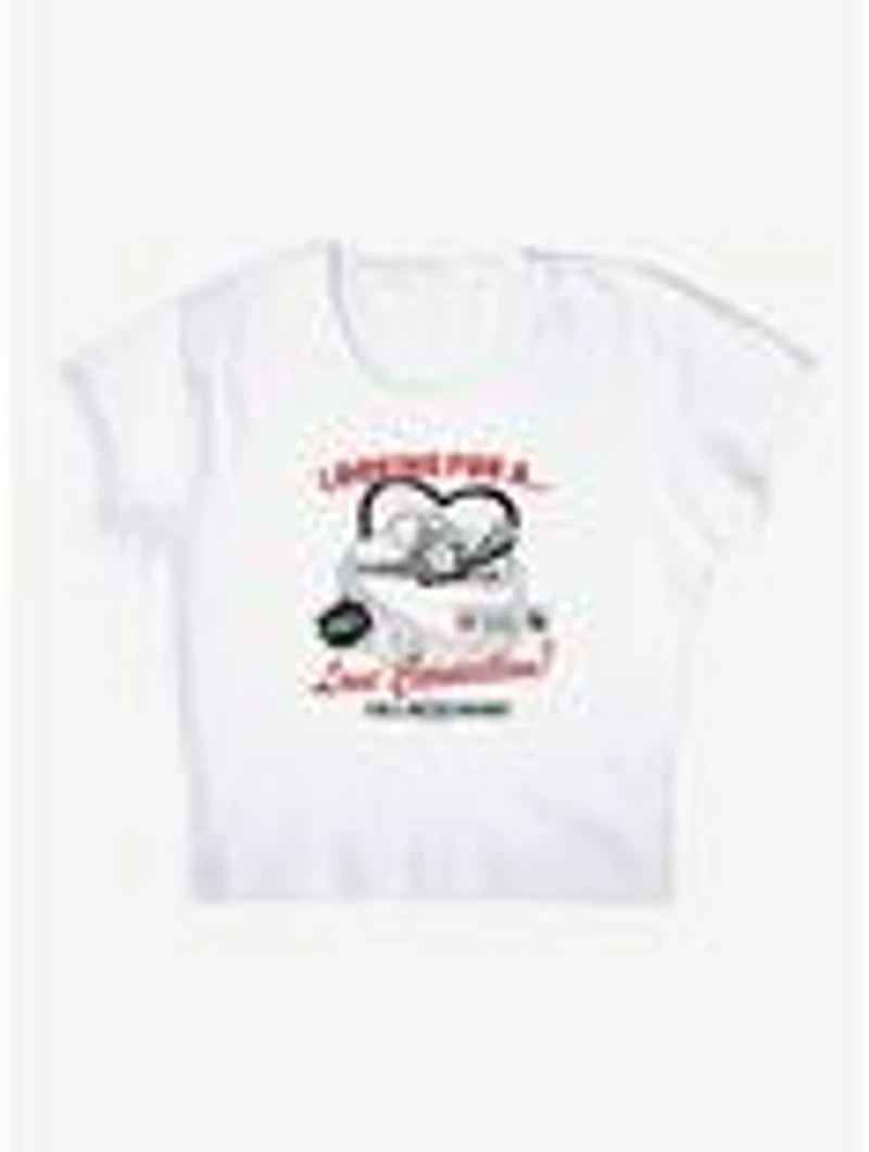 Beetlejuice Love Cap Sleeve Baby Rib Women's Crop Top