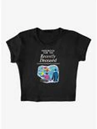 Beetlejuice The Handbook Cap Sleeve Baby Rib Women's Crop Top