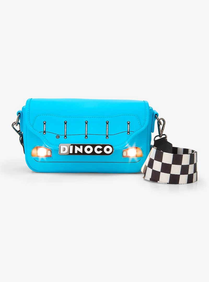 Loungefly Disney Pixars Cars Lightning McQueen Dinoco Light-Up Crossbody Bag — BoxLunch Exclusive