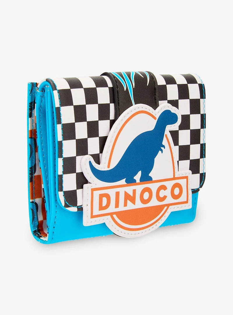 Loungefly Disney Pixar Cars Lightning McQueen Dinoco Checkered Wallet - BoxLunch Exclusive