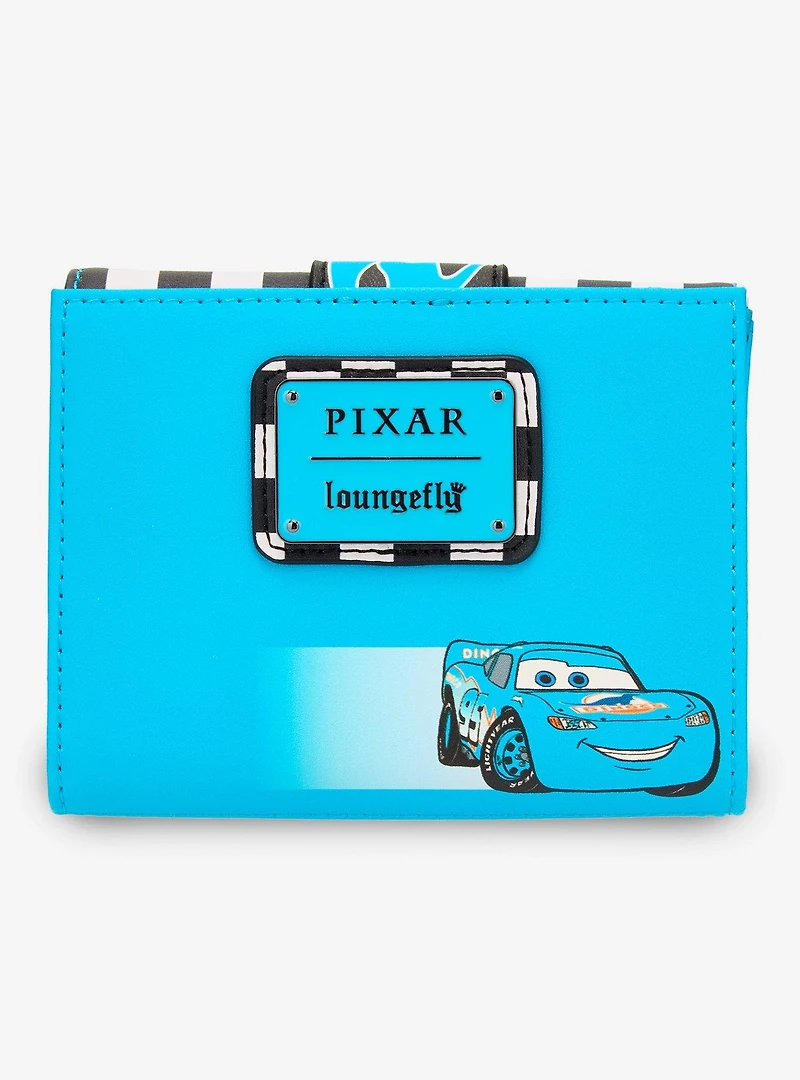 Loungefly Disney Pixar Cars Lightning McQueen Dinoco Checkered Wallet - BoxLunch Exclusive