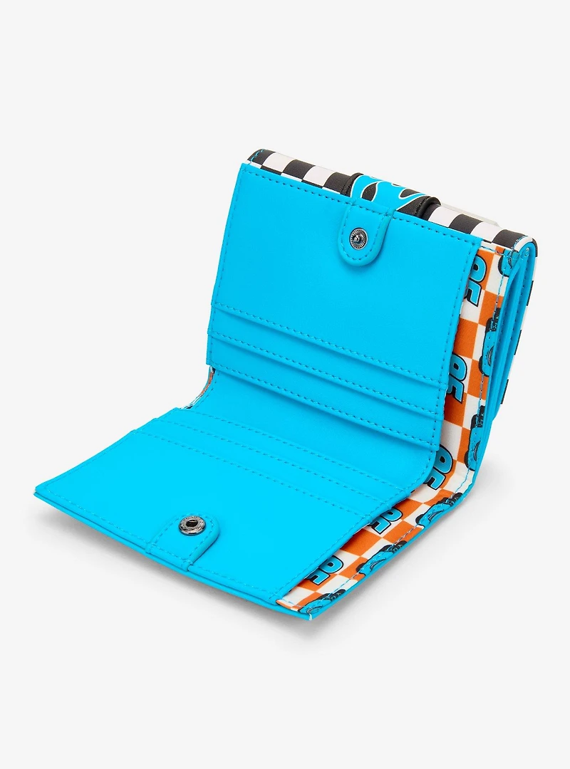 Loungefly Disney Pixar Cars Lightning McQueen Dinoco Checkered Wallet - BoxLunch Exclusive