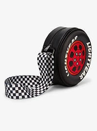 Loungefly Disney Pixar Cars Lightning McQueen Tire Figural Crossbody Bag - BoxLunch Exclusive