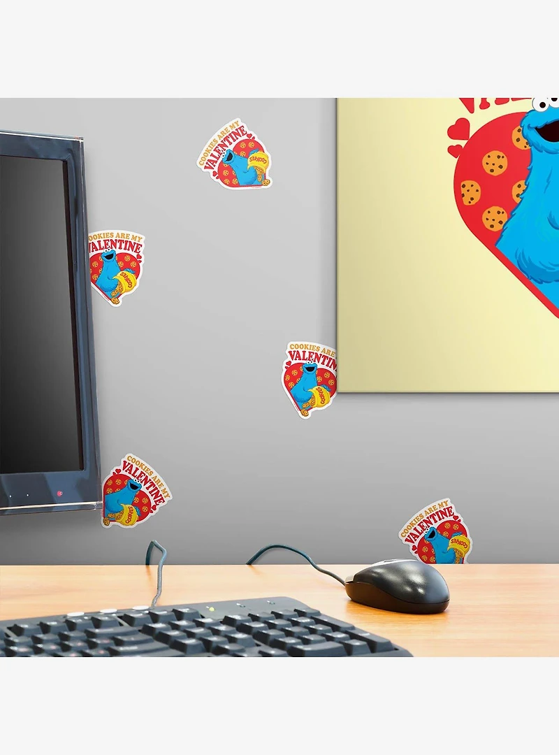 Sesame Street Cookies Are My Valentine 100ct Sticker Pack