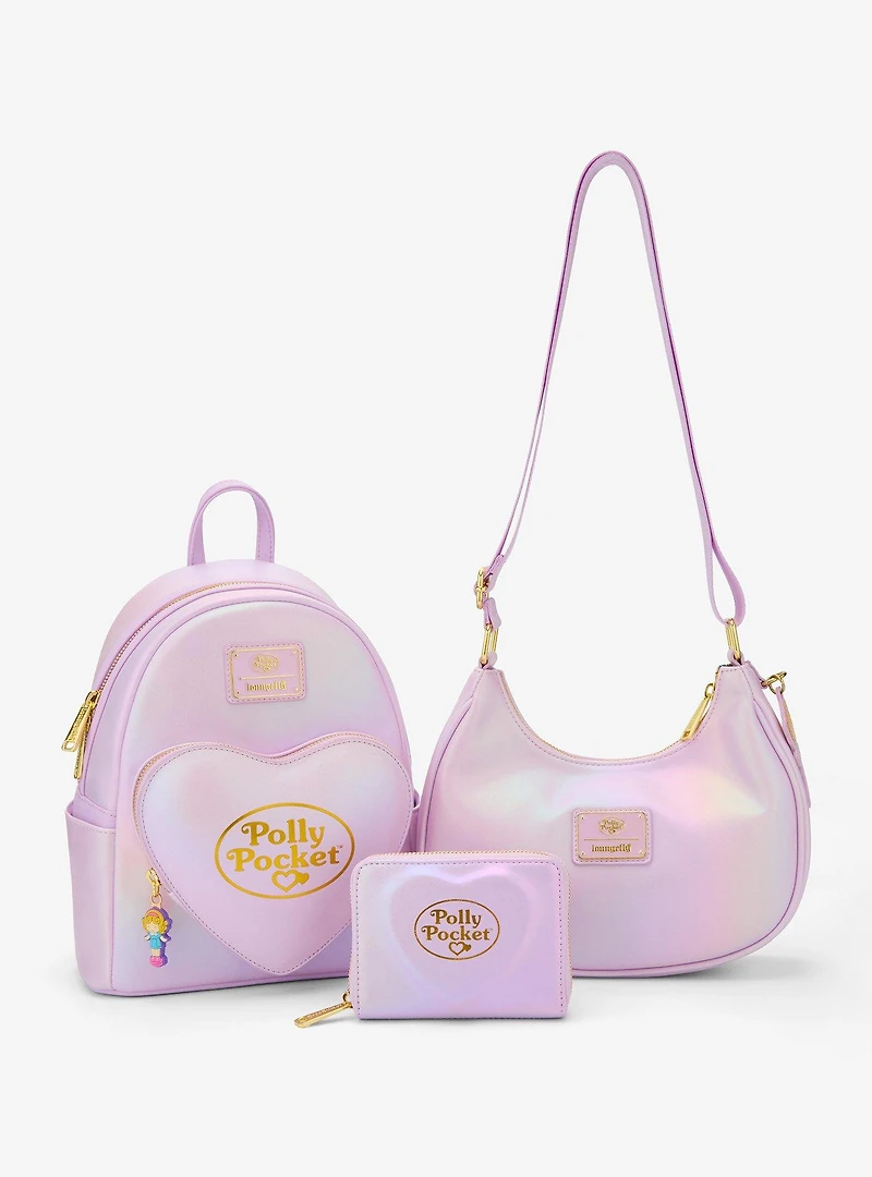 Loungefly Polly Pocket Iridescent Crossbody Bag with Charm - BoxLunch Exclusive
