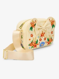 Loungefly Disney Minnie Mouse Orange Floral Ears Crossbody Bag - BoxLunch Exclusive