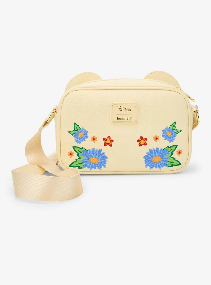 Loungefly Disney Minnie Mouse Orange Floral Ears Crossbody Bag - BoxLunch Exclusive