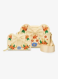 Loungefly Disney Minnie Mouse Orange Floral Ears Crossbody Bag - BoxLunch Exclusive
