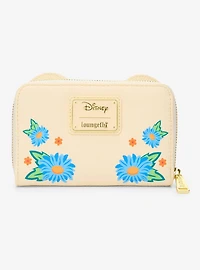 Loungefly Disney Minnie Mouse Orange Floral Ears Small Zip Wallet - BoxLunch Exclusive