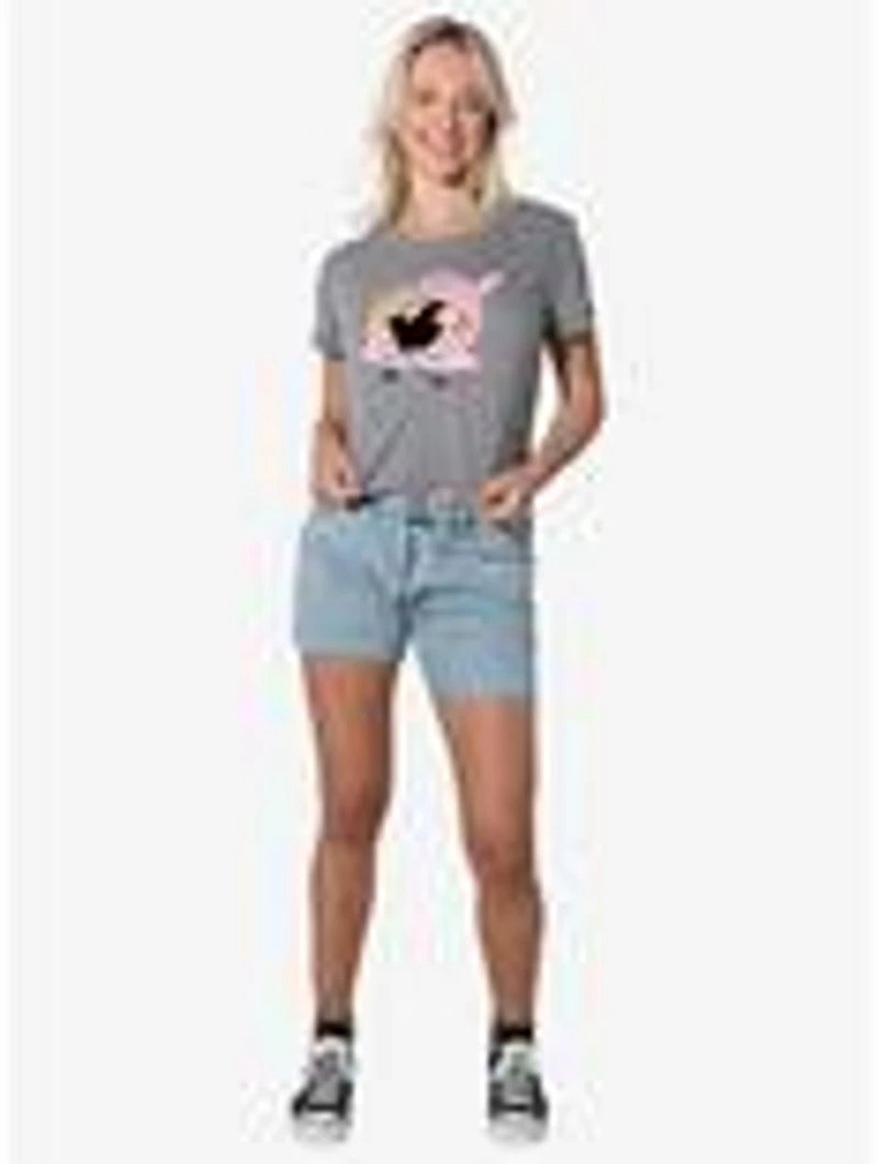 Johnny Bravo Valentines Perfection Women's Crop Top T-Shirt