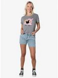 Johnny Bravo Valentines Perfection Women's Crop Top T-Shirt