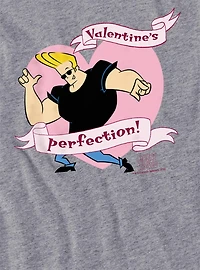 Johnny Bravo Valentines Perfection Women's Crop Top T-Shirt