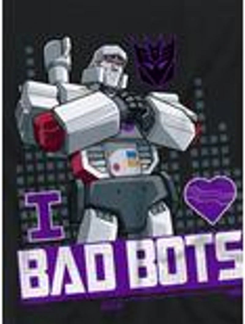Transformers Megatron I Love Bad Bots Women's Crop Top T-Shirt