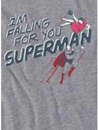 DC Comics Superman Falling For You Women's Crop Top T-Shirt