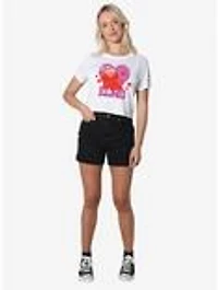 Sesame Street Love Elmo Women's Crop Top T-Shirt