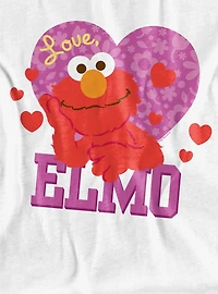Sesame Street Love Elmo Women's Crop Top T-Shirt