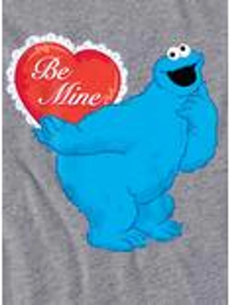 Sesame Street Be Mine With Cookie Monster Women's Crop Top T-Shirt