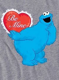 Sesame Street Be Mine With Cookie Monster Women's Crop Top T-Shirt