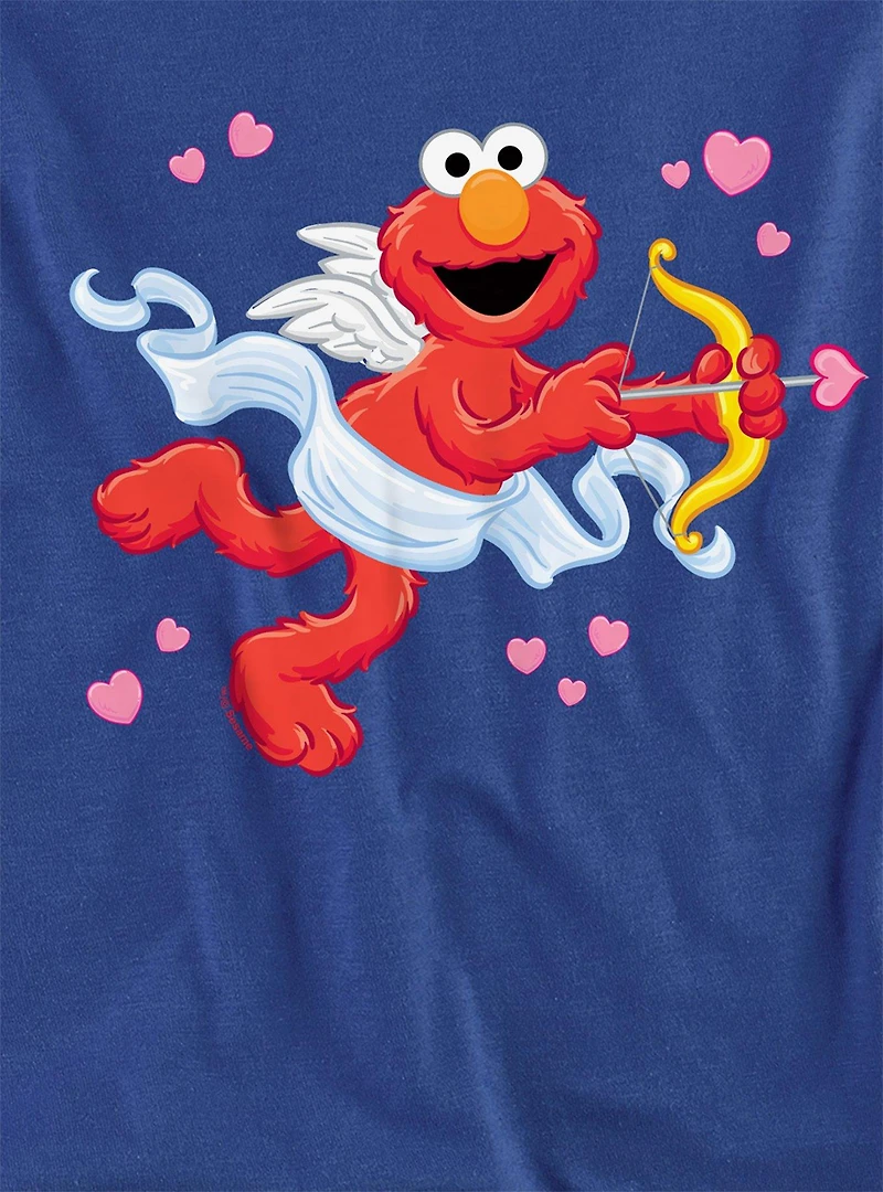Sesame Street Cupid Elmo Women's Crop Top T-Shirt