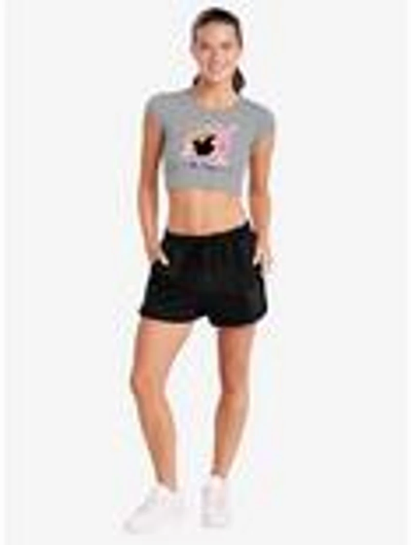 Johnny Bravo Valentines Perfection Cap Sleeve Baby Rib Women's Crop Top