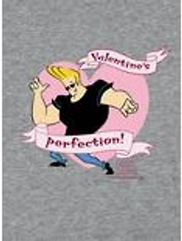 Johnny Bravo Valentines Perfection Cap Sleeve Baby Rib Women's Crop Top