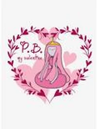 Adventure Time My Valentine Cap Sleeve Baby Rib Women's Crop Top