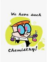 Dexter's Laboratory We Have Such Chemistry Cap Sleeve Baby Rib Women's Crop Top