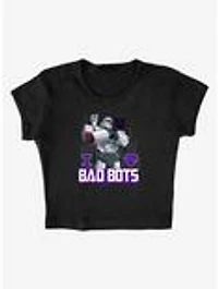 Transformers Megatron I Love Bad Bots Cap Sleeve Baby Rib Women's Crop Top