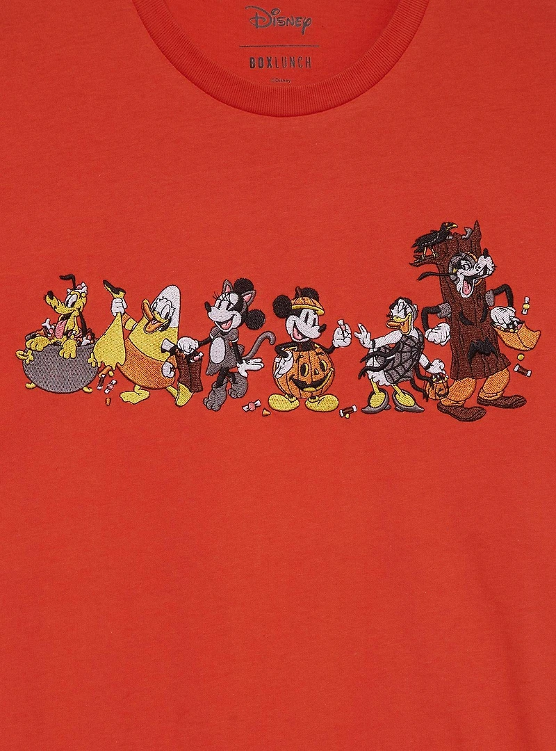 Disney Mickey Mouse & Friends Halloween Costumes Embroidered Women's Plus T-Shirt - BoxLunch Exclusive