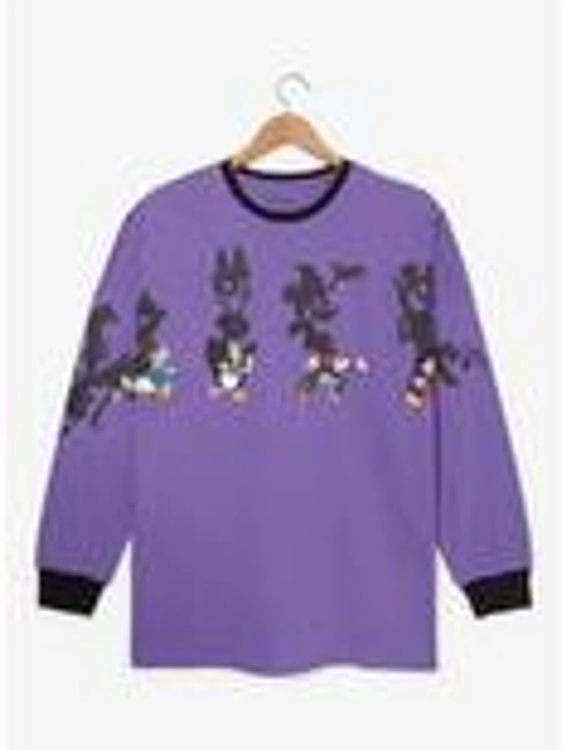 Disney Mickey Mouse & Friends Halloween Shadows Glow-in-the-Dark Long Sleeve T-Shirt - BoxLunch Exclusive