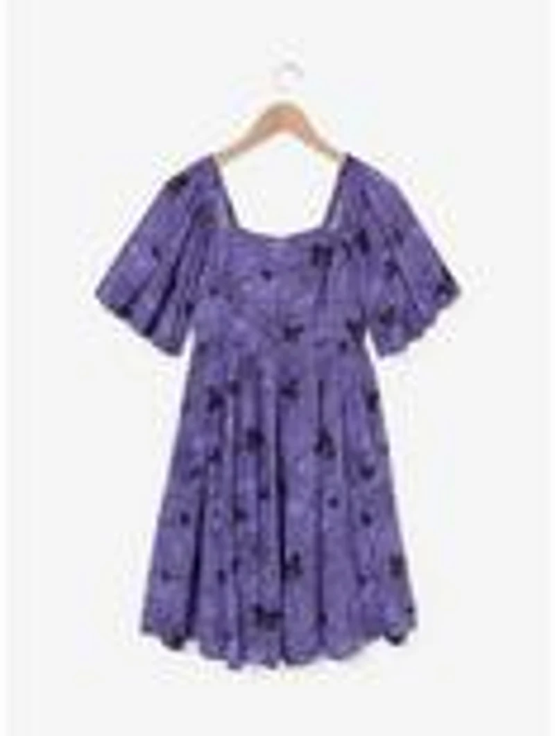 Disney Mickey Mouse Jack-o-Lantern Spiderweb Allover Print Smock Dress - BoxLunch Exclusive