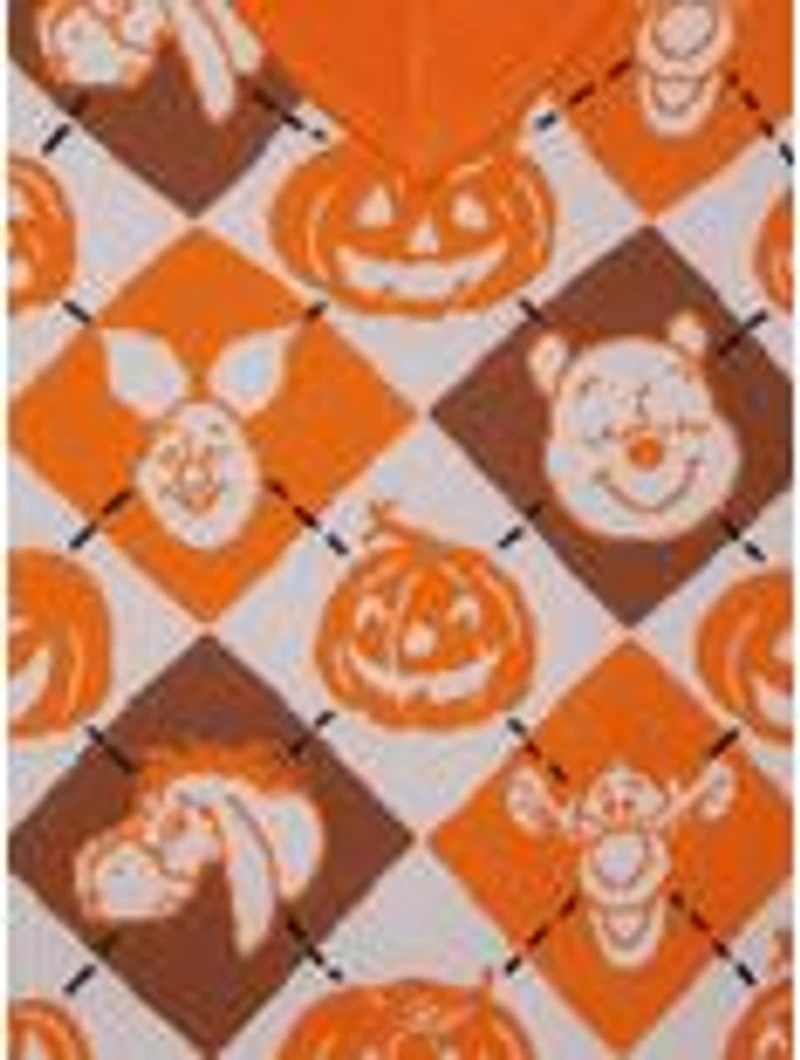 Disney Winnie the Pooh Characters & Pumpkins Argyle Women's Plus Sweater Vest - BoxLunch Exclusive