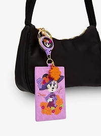 Disney Minnie Mouse Dia de los Muertos Floral Retractable Lanyard — BoxLunch Exclusive