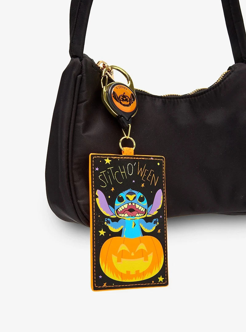 Loungefly Disney Lilo & Stitch Stitch O' Ween Pumpkin Retractable Lanyard — BoxLunch Exclusive
