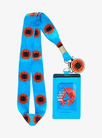 Marvel Spider-Man Logo Allover Print Lanyard - BoxLunch Exclusive