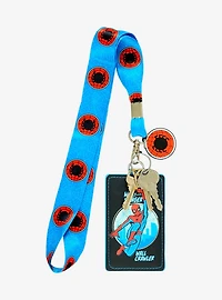 Marvel Spider-Man Logo Allover Print Lanyard - BoxLunch Exclusive