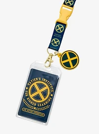 Marvel X-Men Xavier's Institute Logo Allover Print Lanyard - BoxLunch Exclusive
