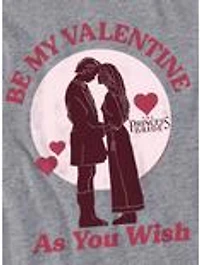 The Princess Bride Be My Valentine As You Wish Women's Crop Top T-Shirt