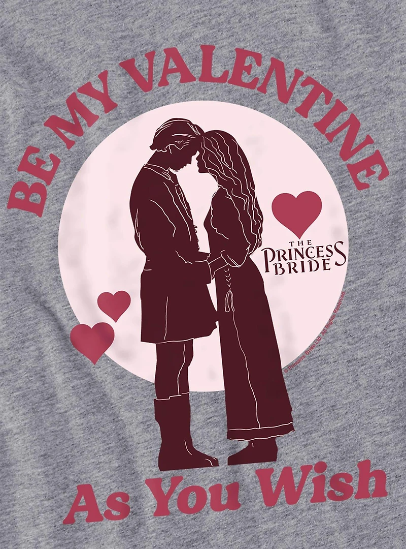 The Princess Bride Be My Valentine As You Wish Women's Crop Top T-Shirt