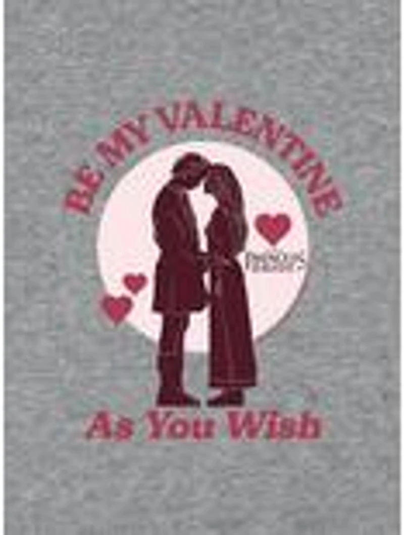 The Princess Bride Be My Valentine As You Wish Cap Sleeve Baby Rib Women's Crop Top