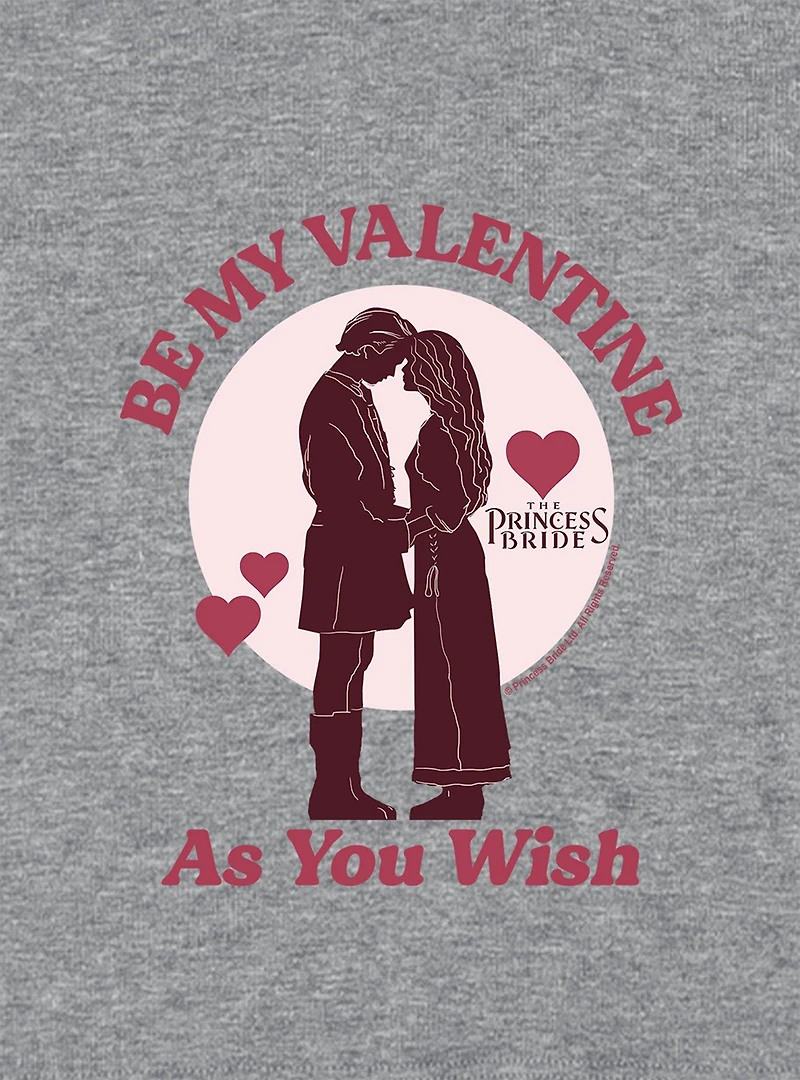 The Princess Bride Be My Valentine As You Wish Cap Sleeve Baby Rib Women's Crop Top