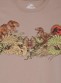 Jurassic Park Dinosaurs & Foliage Women's T-Shirt - BoxLunch Exclusive