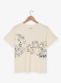 DreamWorks How To Train Your Dragon Toothless Tonal Foliage Women's Cropped T-Shirt - BoxLunch Exclusive