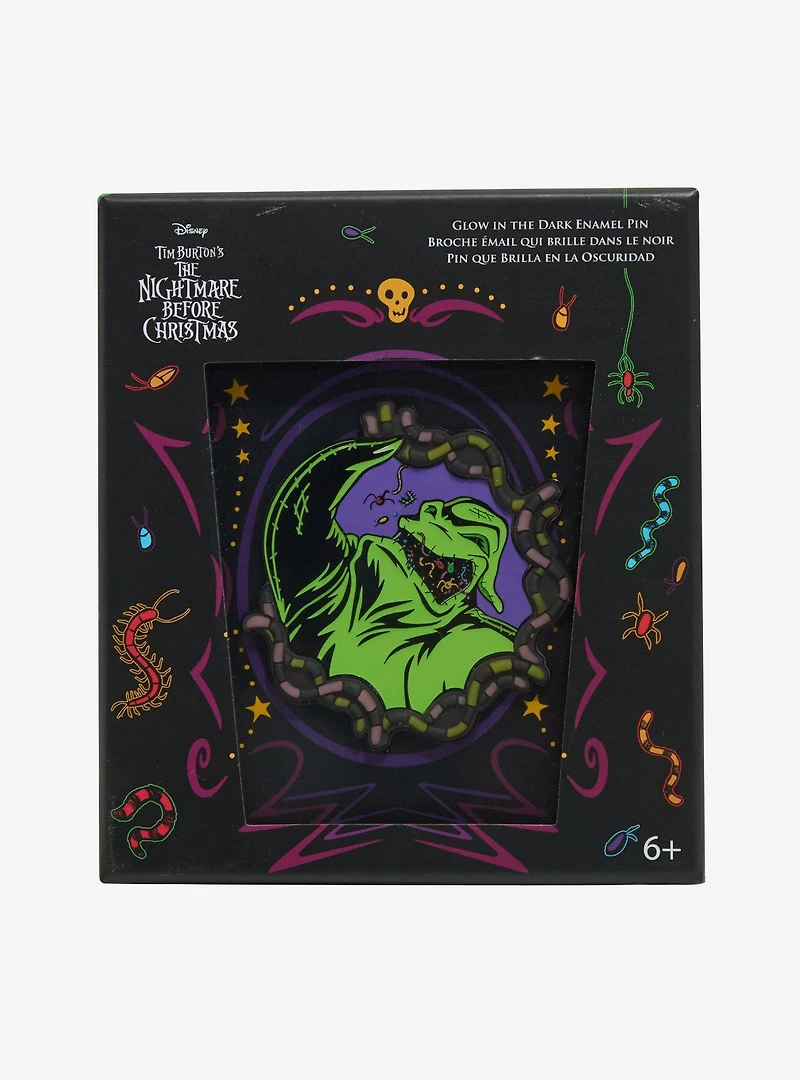 Loungefly Disney The Nightmare Before Christmas Oogie Boogie Glow-in-the-Dark Limited Edition Enamel Pin - BoxLunch Exclusive