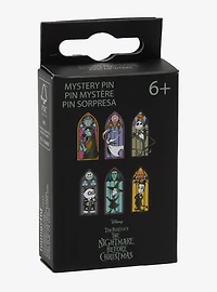 Loungefly Disney The Nightmare Before Christmas Characters Stained Glass Window Blind Box Enamel Pin - BoxLunch Exclusive