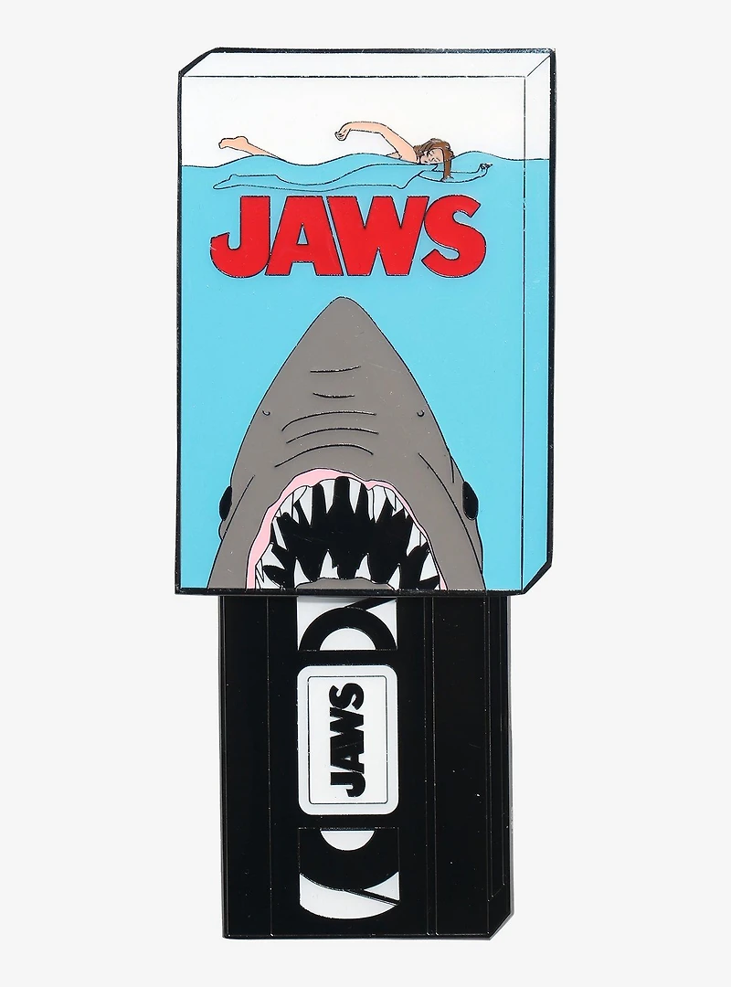 Loungefly Jaws VHS Tape Sliding Enamel Pin - BoxLunch Exclusive