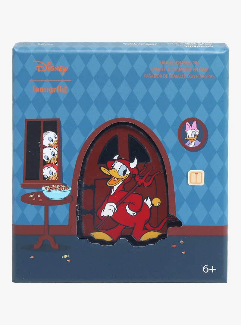 Loungefly Disney Donald Duck Trick-or-Treat Hinged Limited Edition Enamel Pin - BoxLunch Exclusive