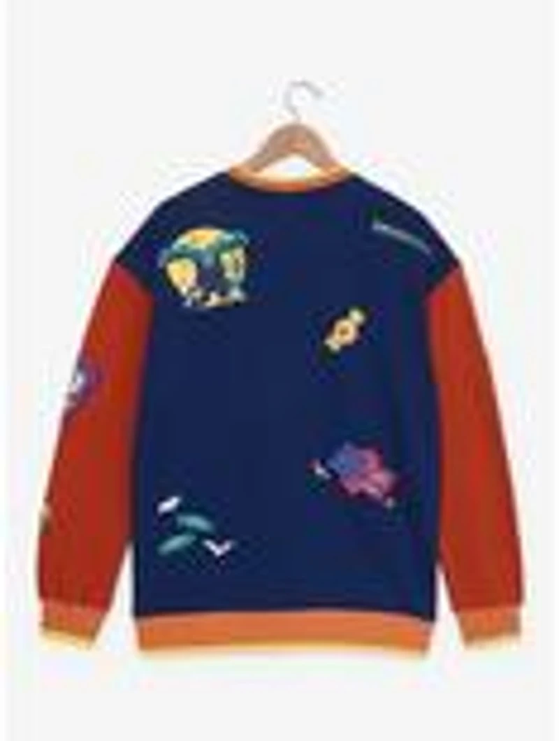 Disney Pixar Halloween Color Block Crewneck — BoxLunch Exclusive