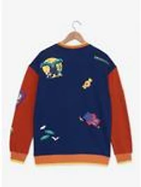 Disney Pixar Halloween Color Block Crewneck — BoxLunch Exclusive